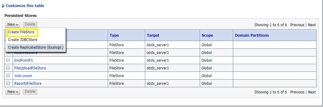 Create File Store